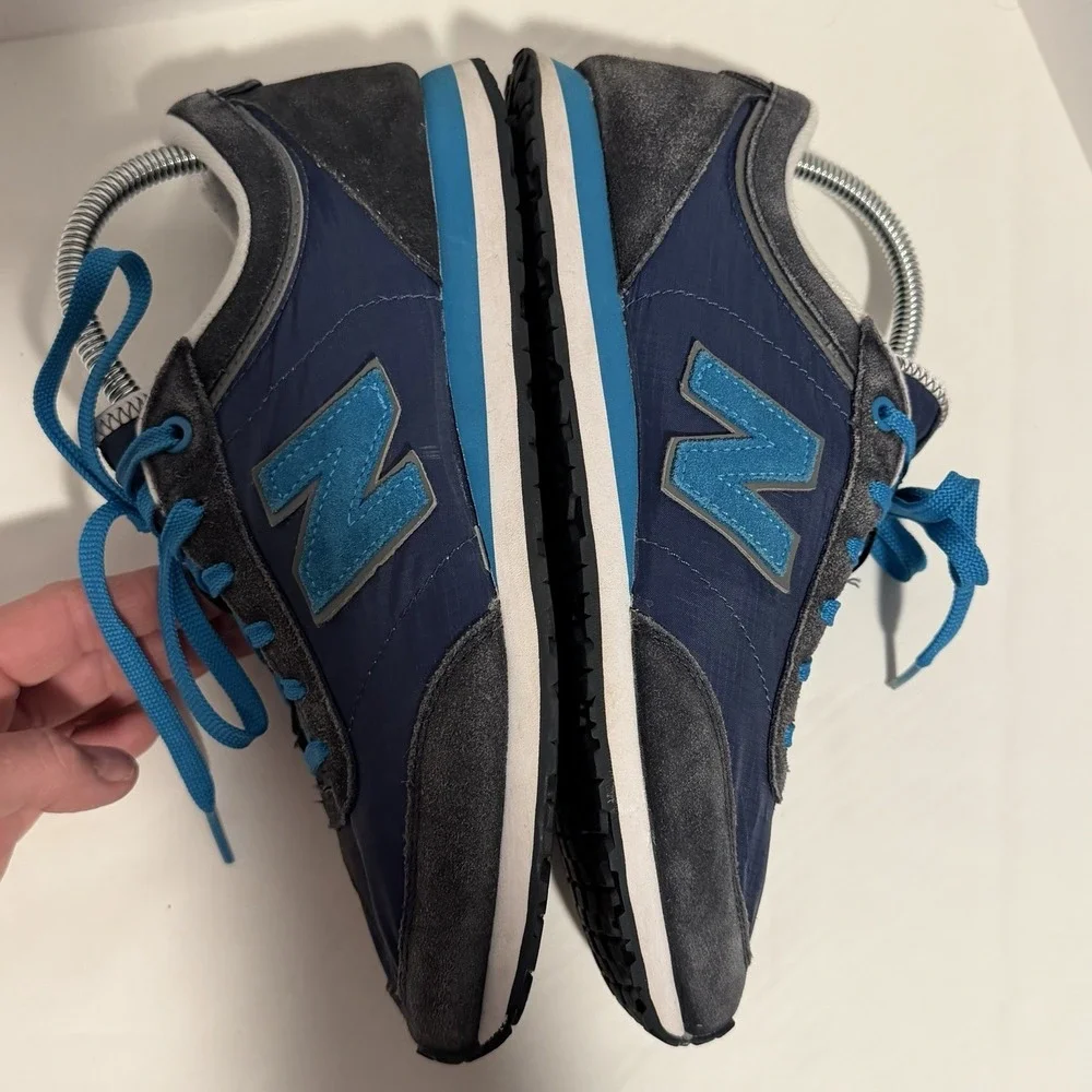New Balance 556 Womens Sz 10 Retro Trainer Athletic Sneakers Blue Suede Lace Up